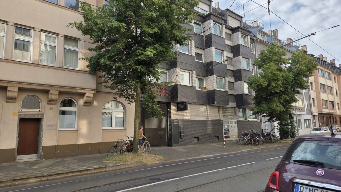 Straßenansicht der Volmerswerther Straße